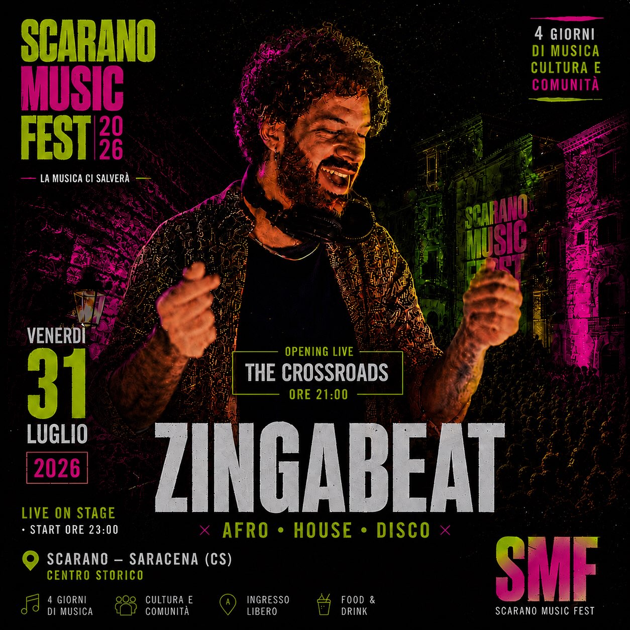 Locandina 31 luglio: Crossroads Clearwater Revival e Zingabeat